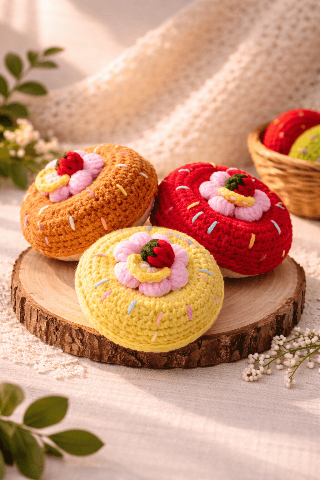 Crochet Dougnut Keychain