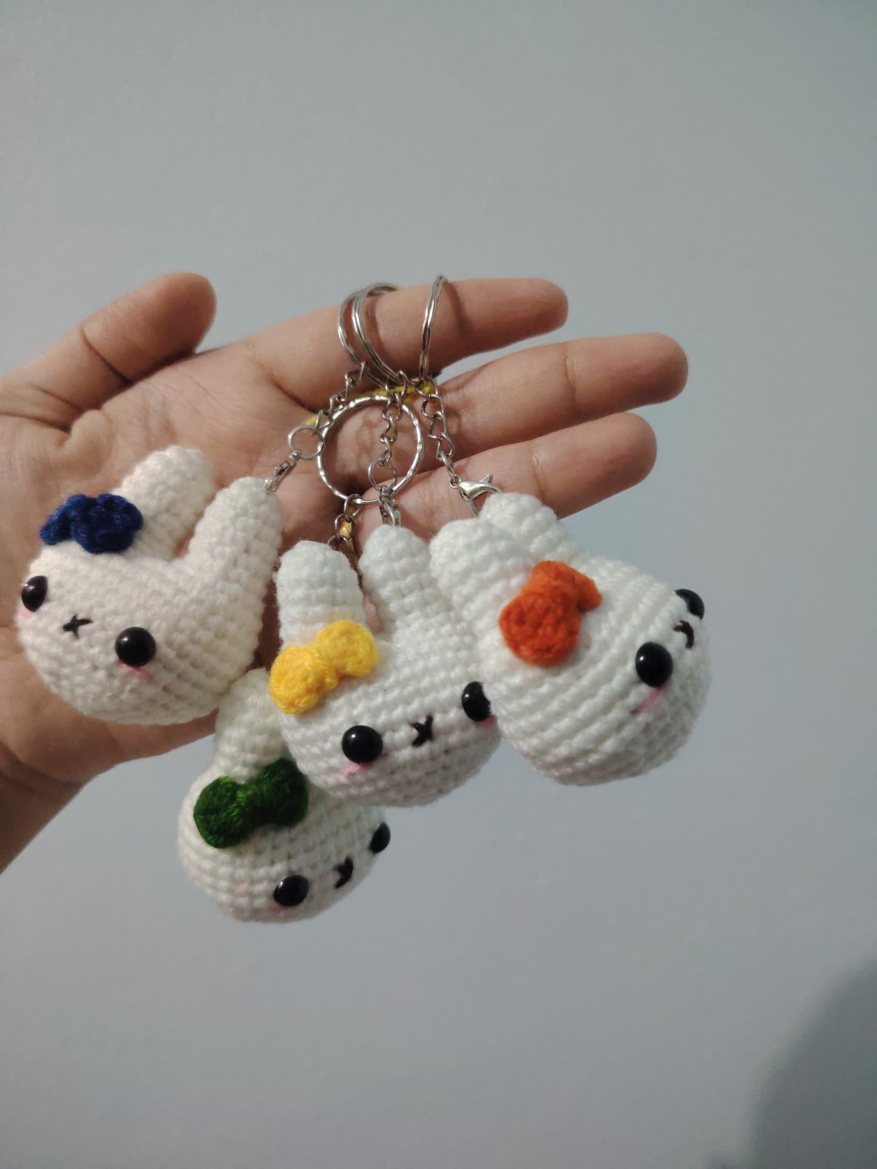 Crochet Miffy keychain